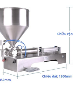 Alternative view of Máy chiết rót bột nhào bán tự động